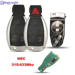 Jingyuqin mando a distancia Nec 315/433MHZ llave de coche inteligente para Mercedes para Benz A B C E S clase W203 W204 W205 W210 W211 W212 W221