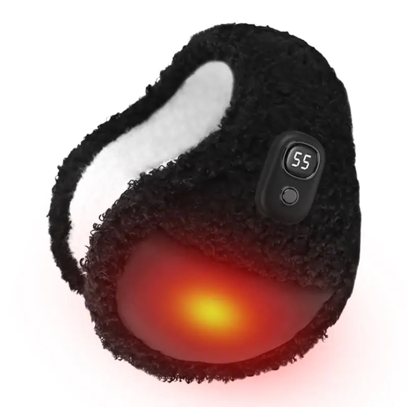 Warm Ear Muffs 3 Temp Modes Fleece Lining Heated Earmuffs Winter Foldable Auto Power Off Thermal Ear Protection