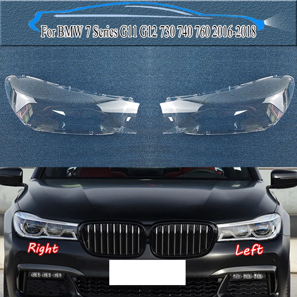 

For BMW 7 Series G11 G12 730 740 760 2016-2018 Headlamp Transparent Cover Lampshade Lamp Shade Headlight Shell Lens Plexiglass