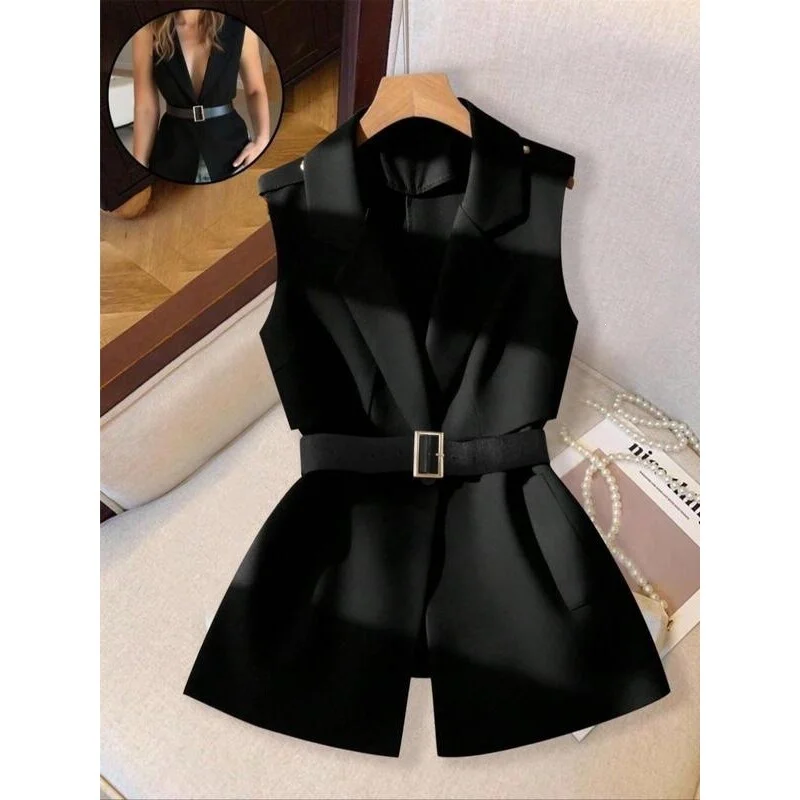 

L 75071 Women's Slimming Waistcoat Western Style Vest Cross-Border E-commerce plus Size Outerwear Pear Shape Fit