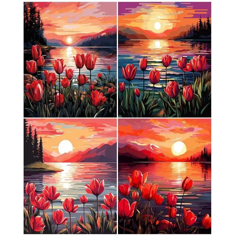 

GATYZTORY Full Square/Round Drill 5D DIY Diamond Painting Landscape Diamond Embroidery Cross Stitch 5D Home Decor