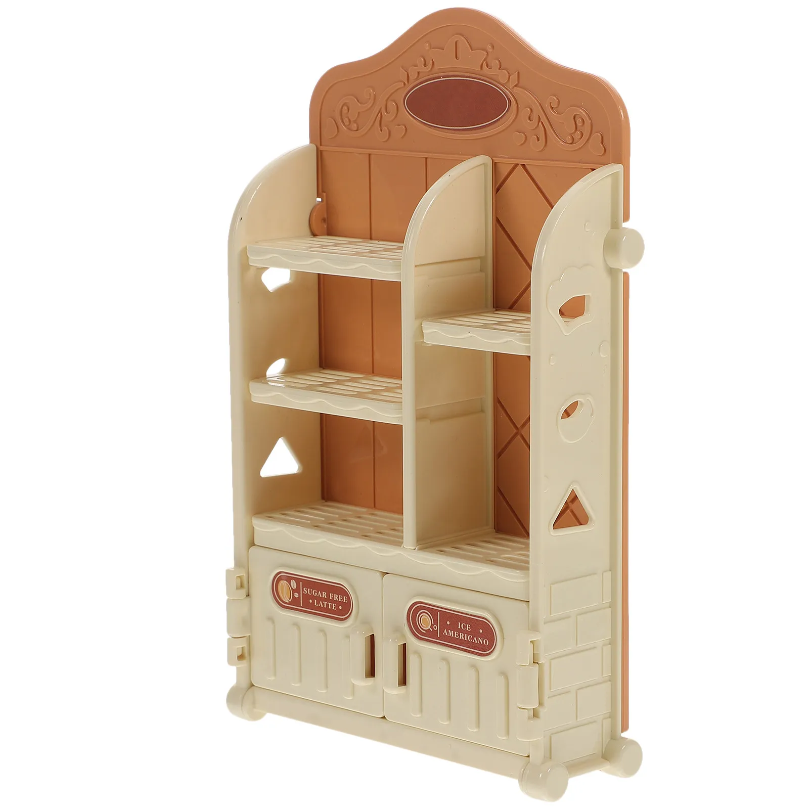 

Mini House Storage Shelf Simulated Storage Rack Compact 112 Scale Home Layout Interior Accessory Miniature Kitchen Food Rack