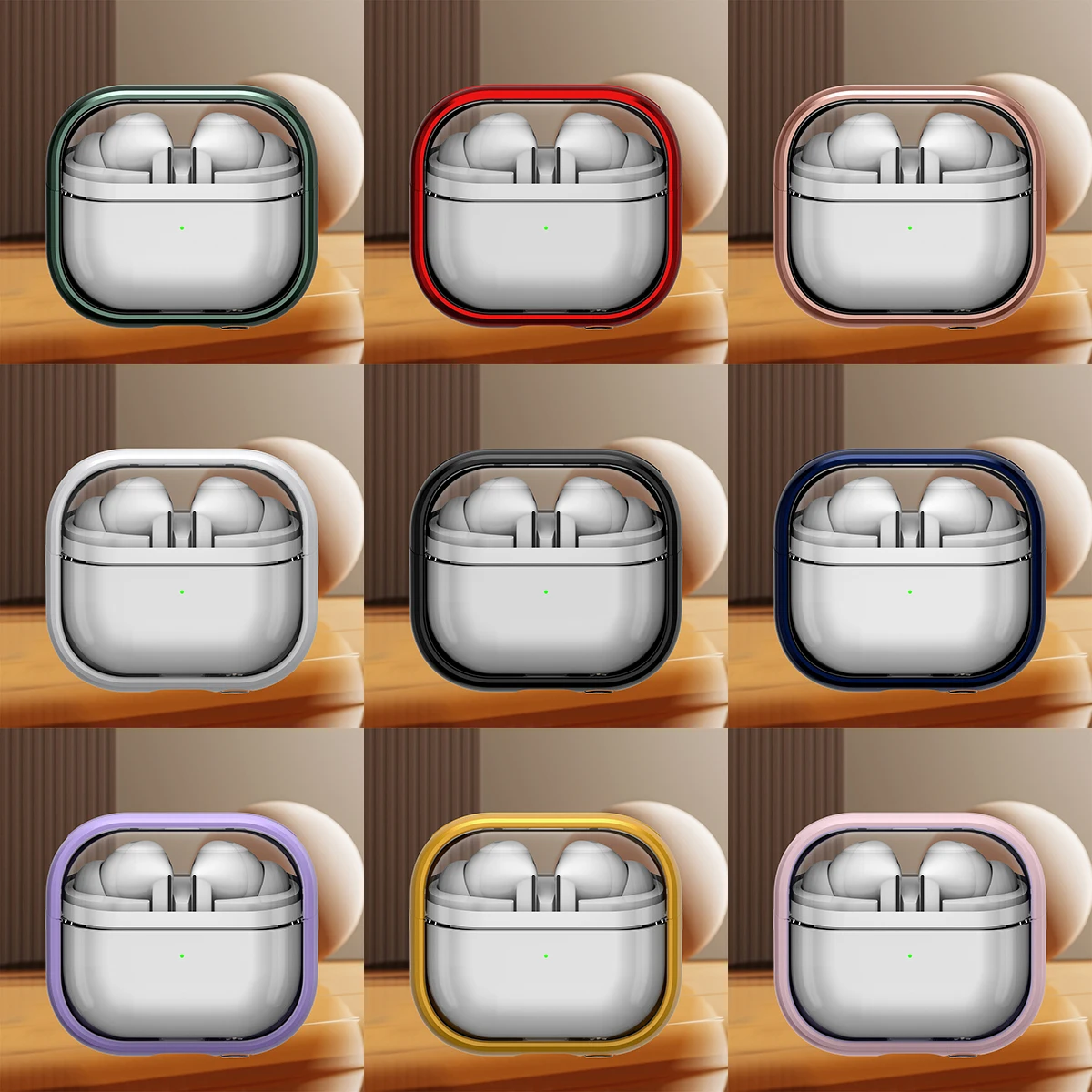 Прозрачный и противоскользящий чехол для наушников Samsung Buds 3 Pro с беспроводной зарядкой для Galaxy Buds 3, чехол с кронштейном