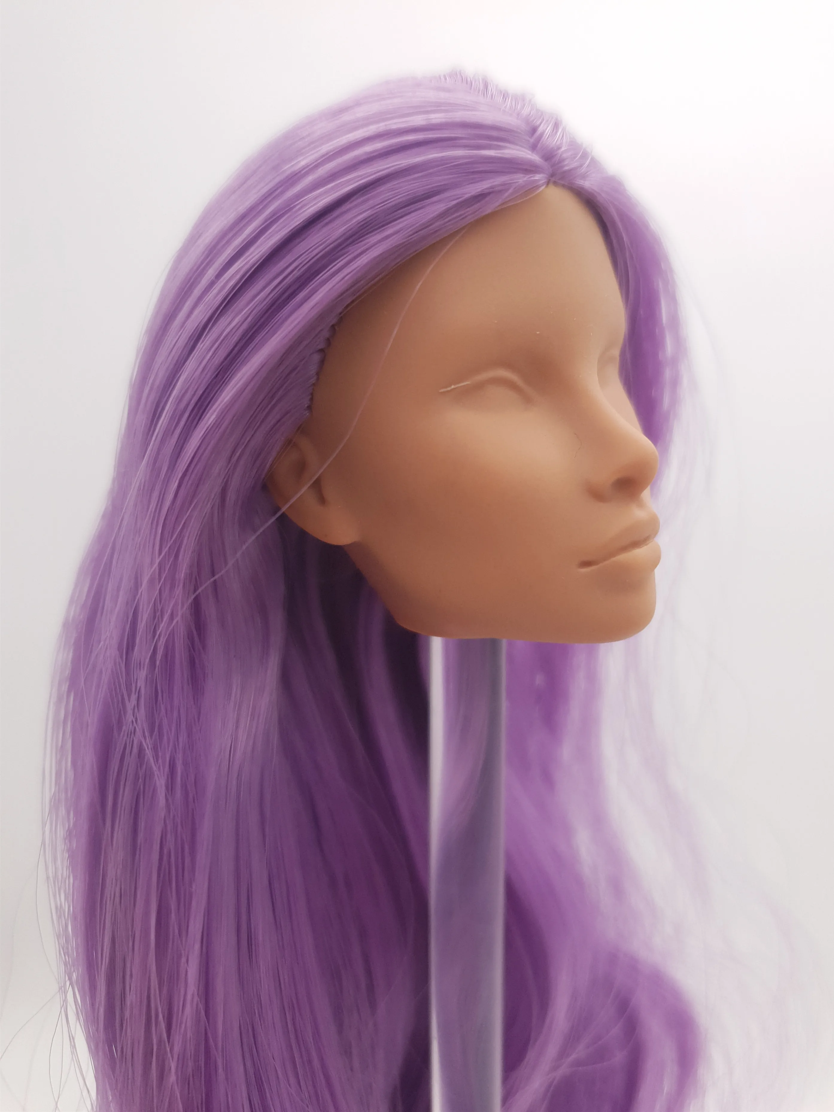 Fashion Royalty Purple Hair Rerooted Nu.face Natalia Fatale Integrity Unpainted Doll Head