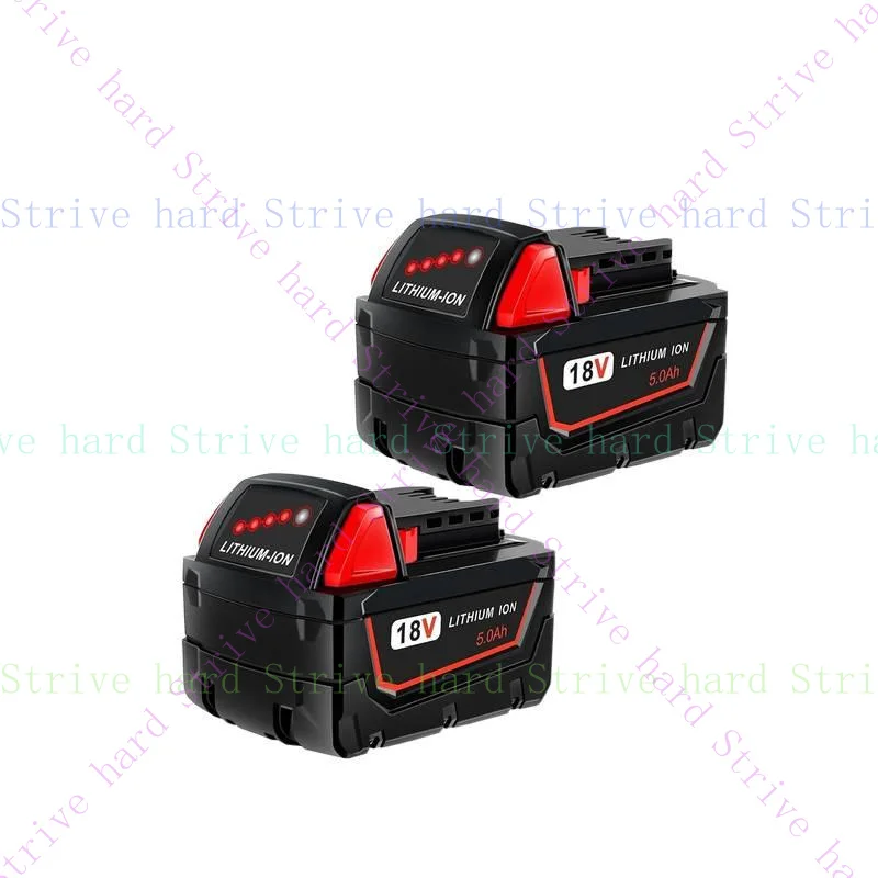 

2x 5.0AH Battery For Milwaukee M18 18V Lithium-ion Extended Capacity 48-11-1860