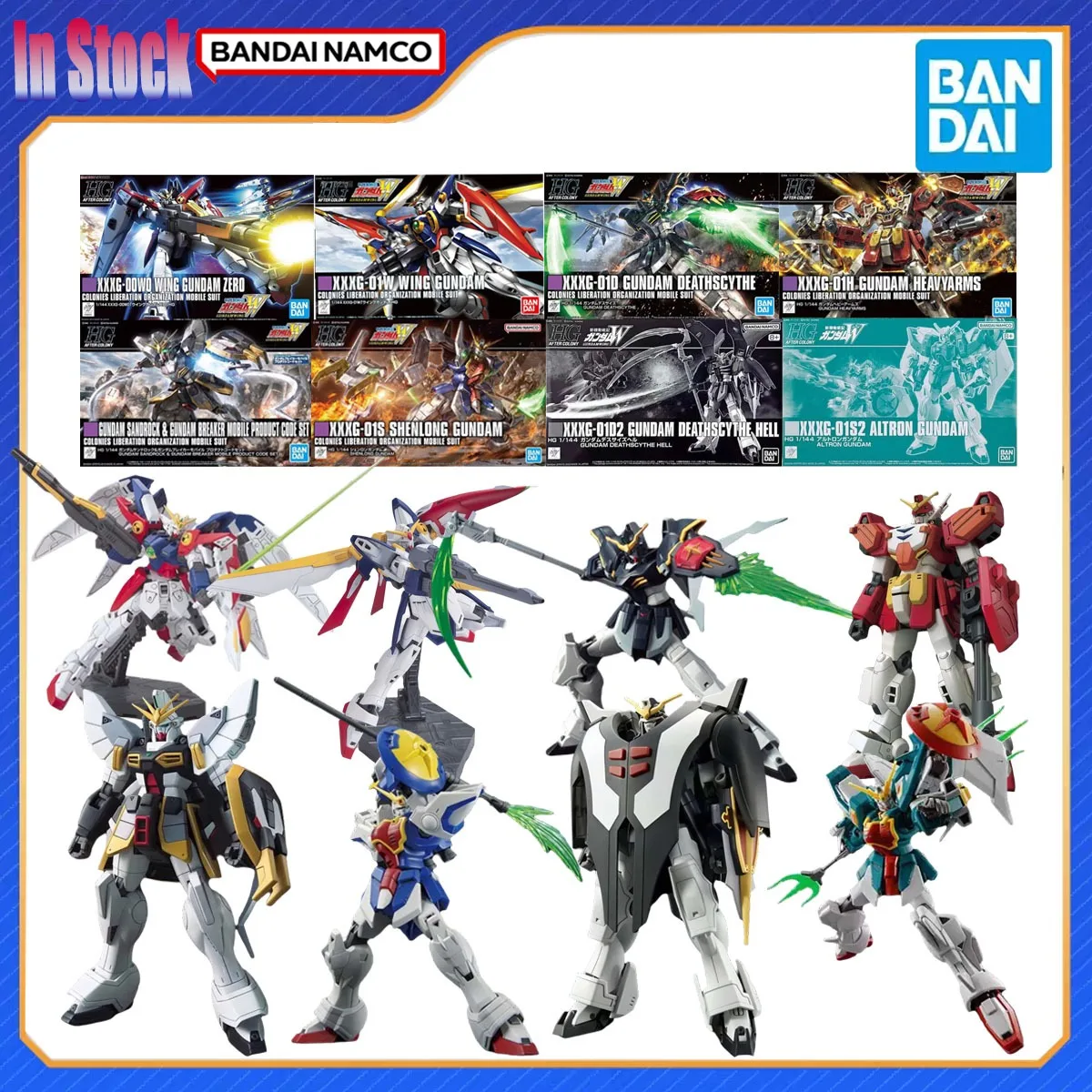 Подлинная Bandai, оригинальная фигурка HG Wing Deathscythe Heavyarms Sandrock Shenlong Wing Zero Altron, наборы моделей, подарок для детей