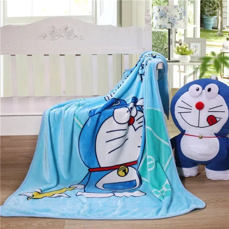 

Doraemon plush cute cartoon Blanket Thin Children Kindergarten Blanket Nap Blanket boy girl Student Dormitory