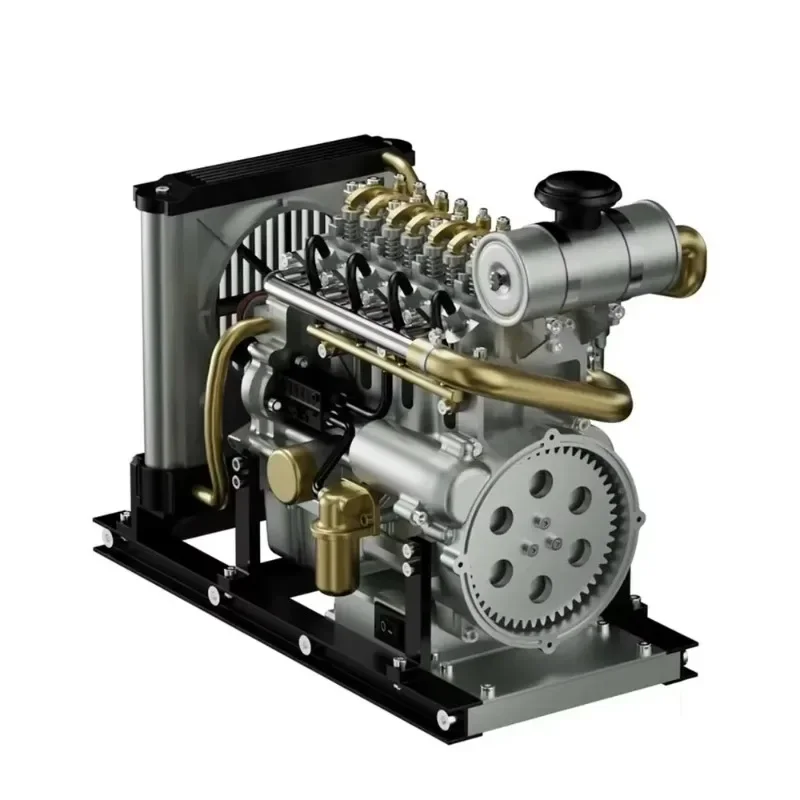 

LONTEN Mini Diesel Four-cylinder Mechanical Engine Metal Engine TOUCAN RC HOBBY KIT Model for Building Collecting