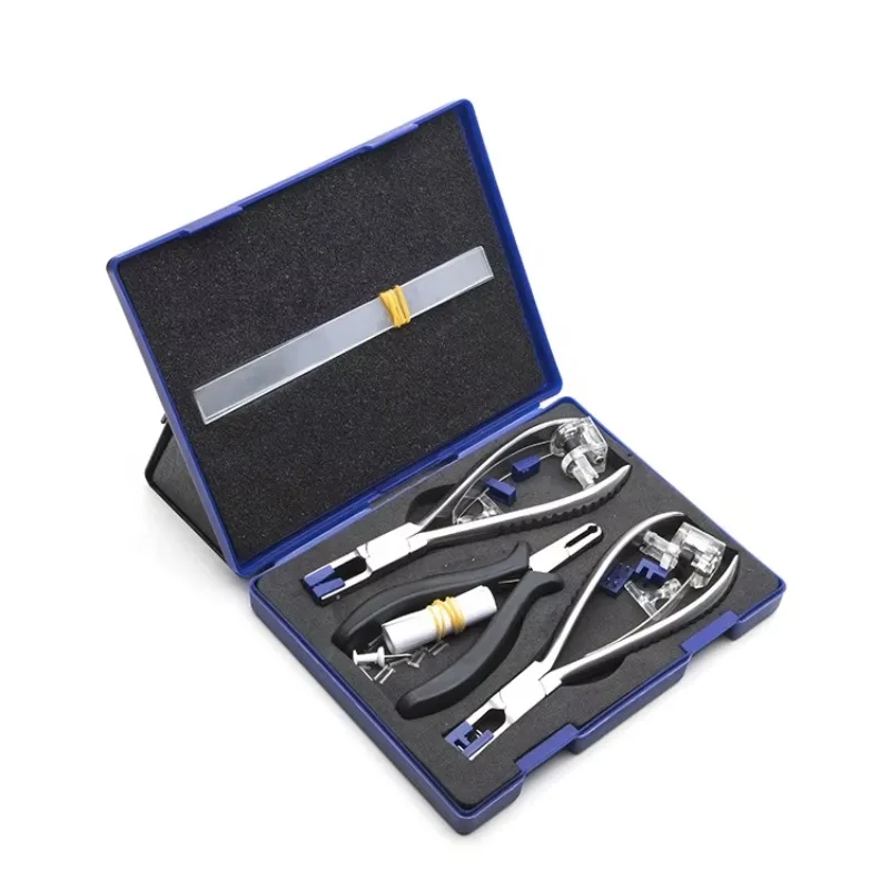 Flat Nose Pliers Tool Carbon Steel Silver Optical Repair Tool Pliers Sets