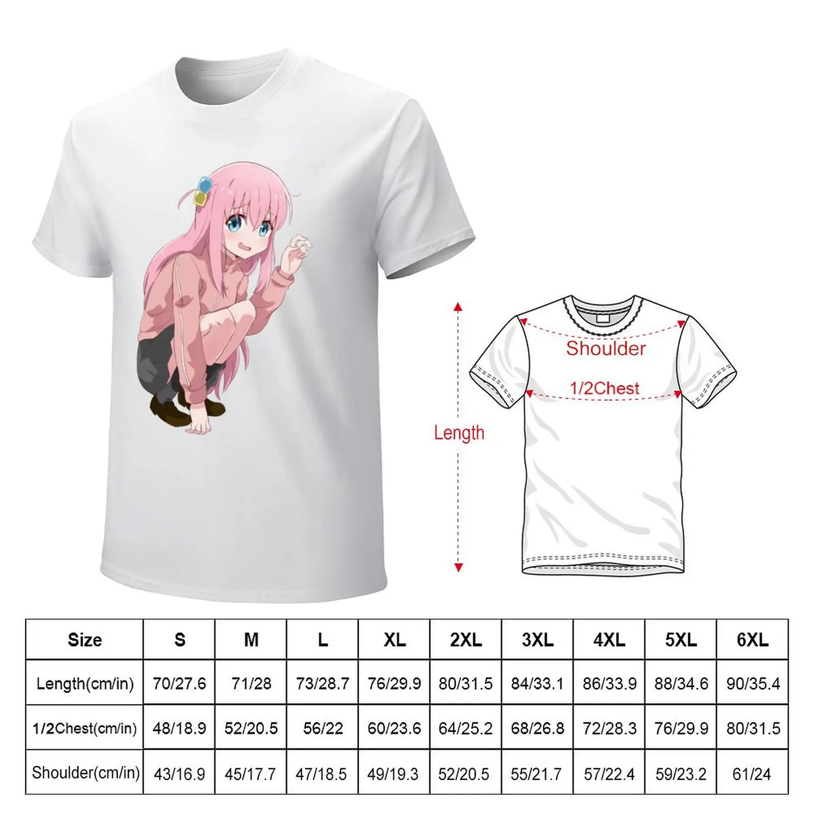 bocchi the rock T-Shirt customs design your own tees summer tops t shirts for men graphic