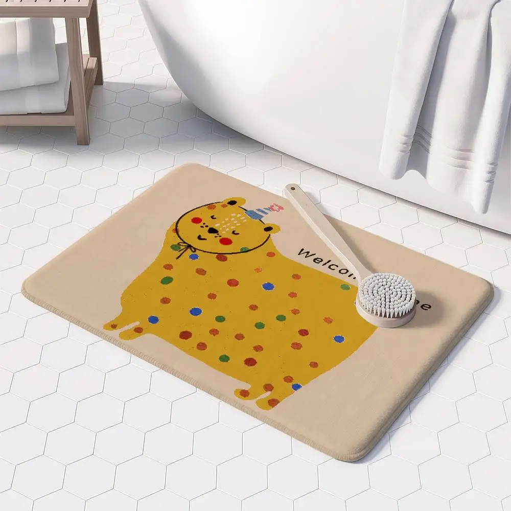 

Напольный коврик с забавным котом и милым котом, большие ковры с принтом, ковры для комнаты и спальни, противоскользящие дверные коврики для ванной комнаты, маленькие ковры