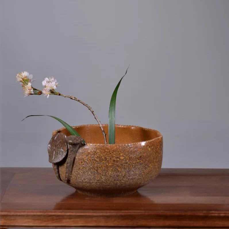 

Rough pottery lotus leaf tea washing tea sea purple sand cup washing large pen washing tea bowl simple personalized flowerpot