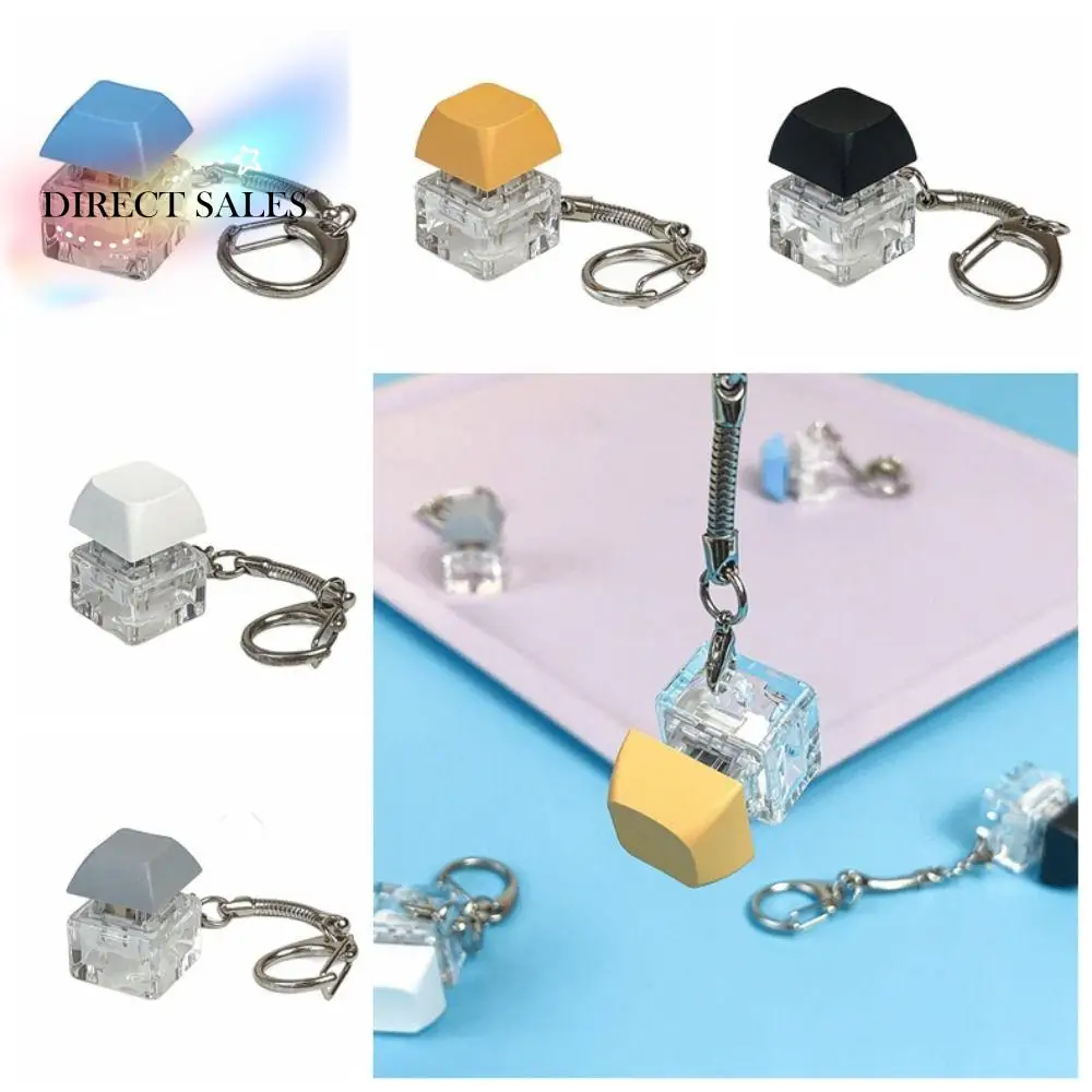 

Click Button Fingertip Button Keychain Keyboard Switche Trinket Mechanical Switch Keychain ABS Funny Keyboard Key Cap Pendant