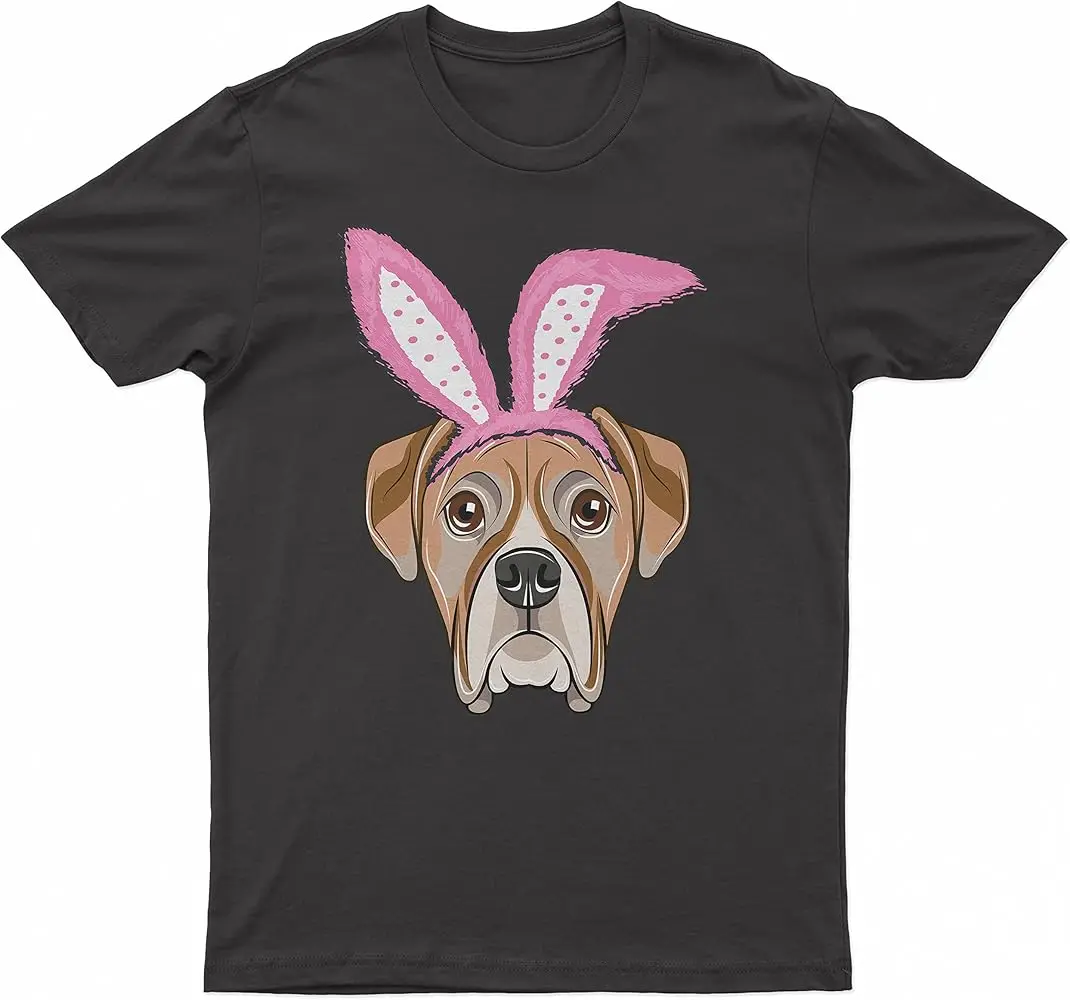 Funny Easter Boxer Bunny Ears - - - Comfy Fit  High Quality 100%Cotton Short Sleeve