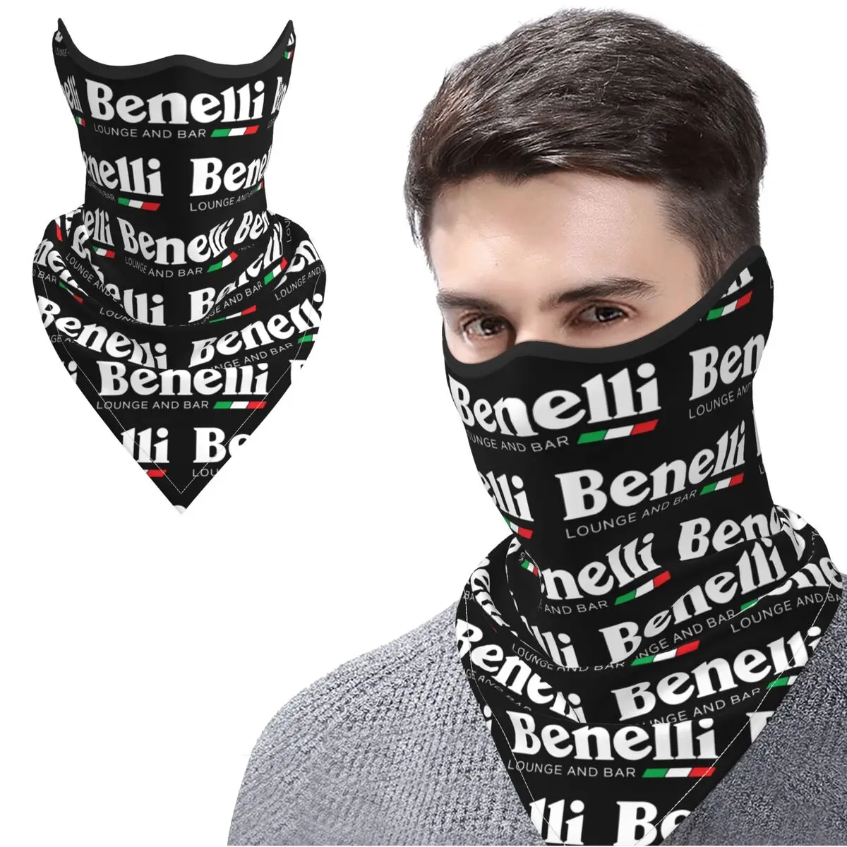 

Motorcycle Club Benellis Neck Gaiter Bandana Breathable Moto Riding Scarf for Outdoor Activities