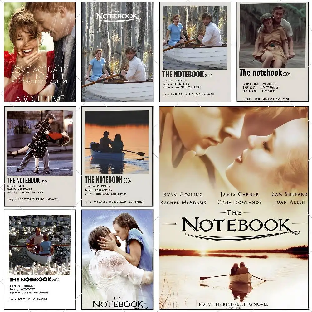 Klassischer Film The N-Notebook Poster Hochauflösender Kunstaufkleber Selbstklebende wasserdichte Heimdekoration