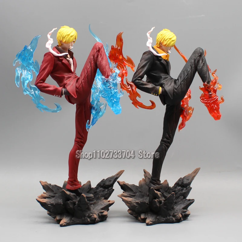 28 cm One Piece Figure Sanji Action Figures Suit Devil's Wind Foot Vinsmoke Sanji PVC Anime Model Collection Giocattoli Ornamen Regali