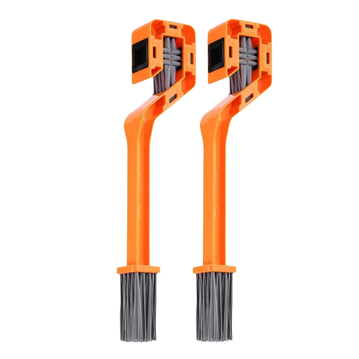 QA88X Spazzola per catena da 2 pezzi, spazzole per pulizia catena completamente chiuse per motociclette sporche all'aperto, detergente per catene per motociclette