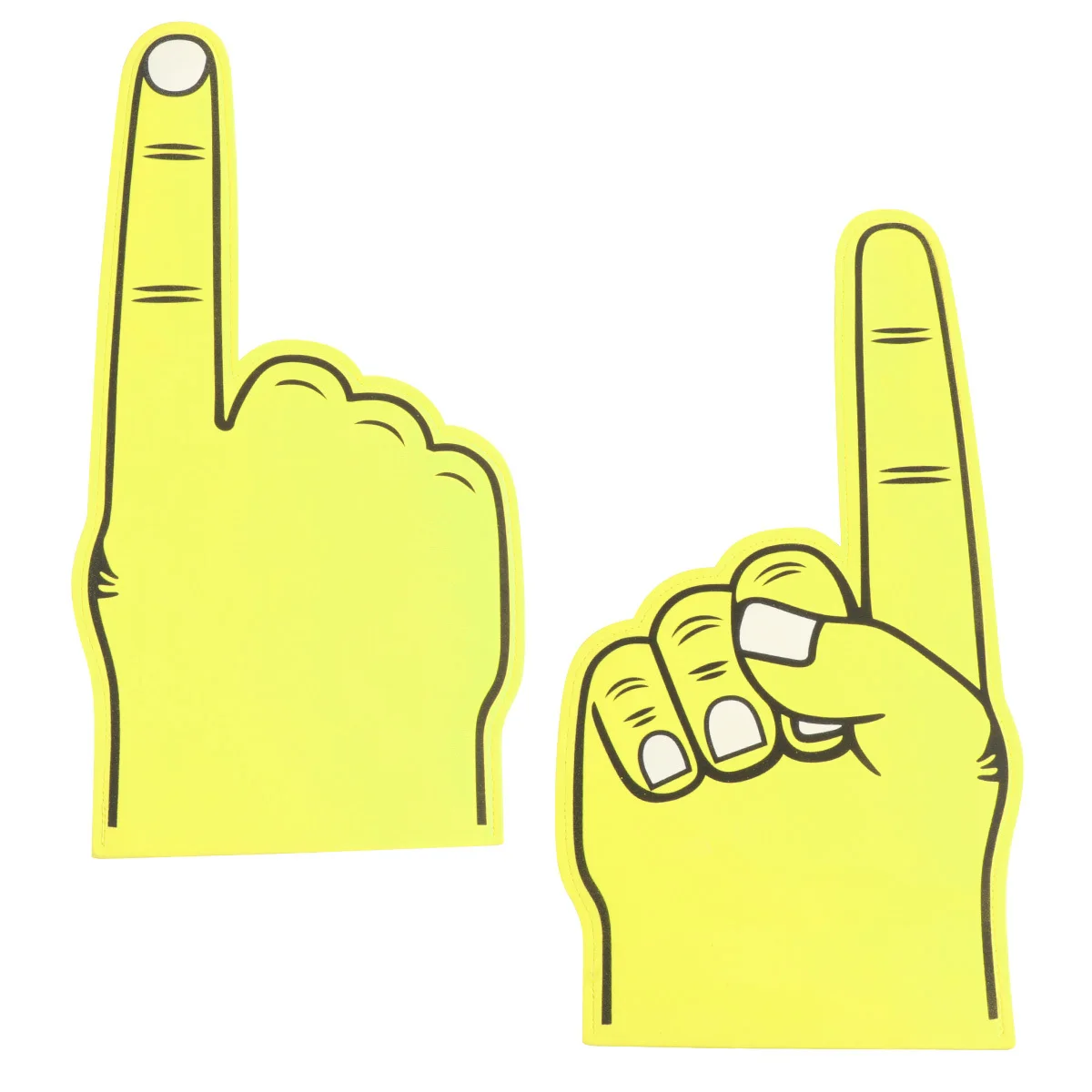 

3Pcs Large Size Cheer Up Slap Gloves Hand Gesture Lightweight Environmental Friendly Plastic Concert Party Carnival Fans Favors