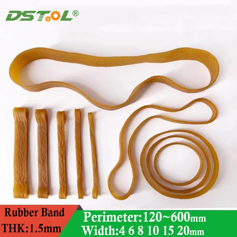 

High-quality Stretchable Sturdy Yellow Rubber Rings Rubber Elastic Bands Diameter 120mm-600mm Width 4mm 6mm 8mm 10mm 15mm 20mm