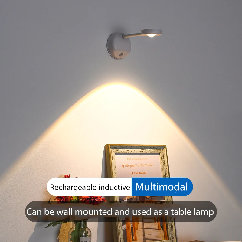 

3 Pack Interior Wall Mounted Lights Intelligent LED Human Body Sensor Light Cordless Multifunctional Bedroom Study Luminaire