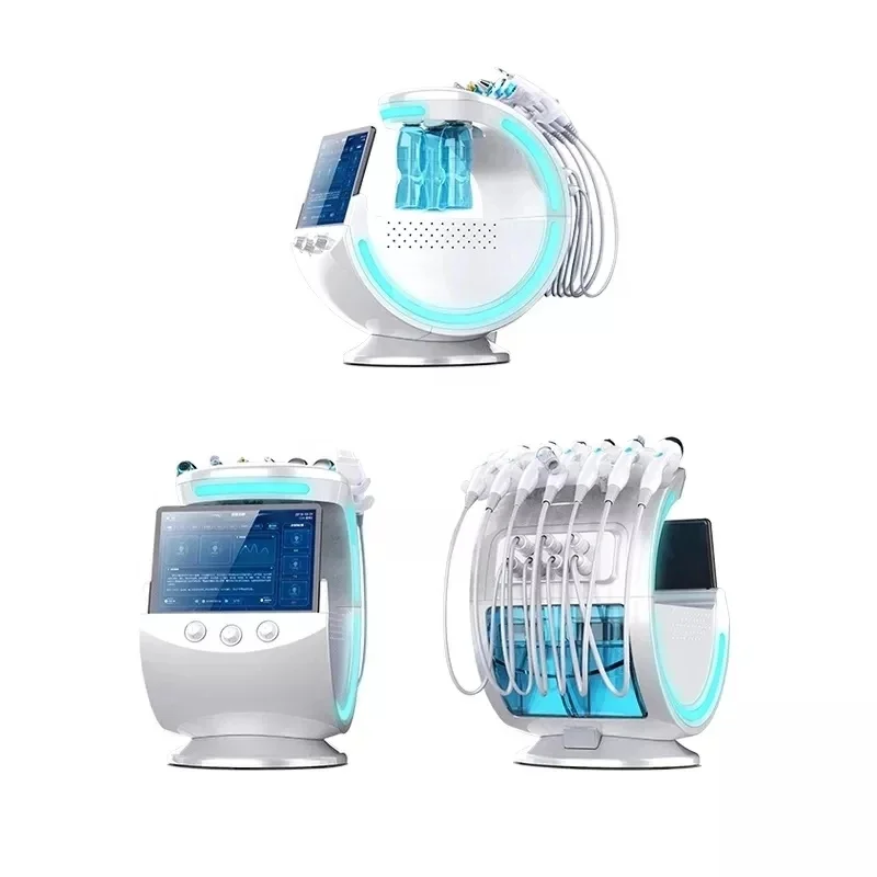 Hydro-DermDelhi Smart Ice Blue Skin Management System, Machine de beauté qualifiée ale multifonction, 7 en 1, Deep Books, Le plus récent