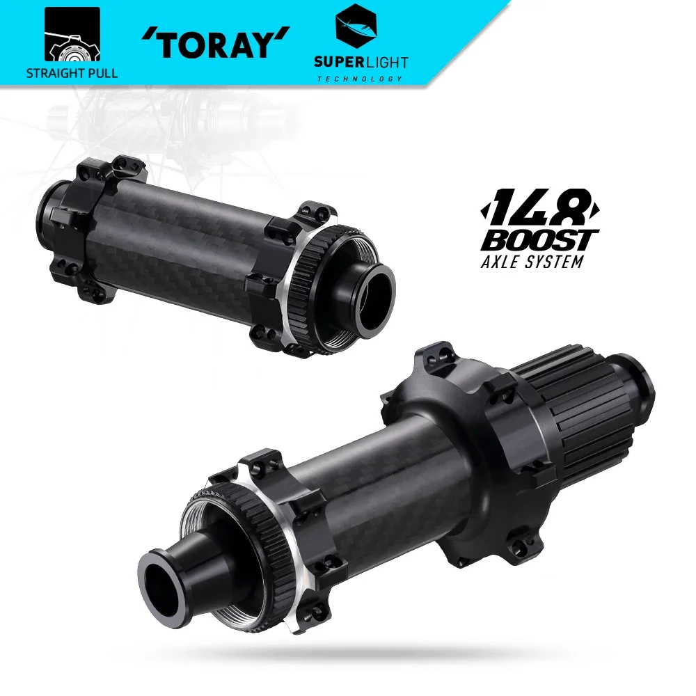 RYET Ultralight Carbon Hub 28H 12x148MM Boost MTB Freehub Centre-Lock/6-Pawls HG MS XD Freehub Mountain Bike Hub A Pair
