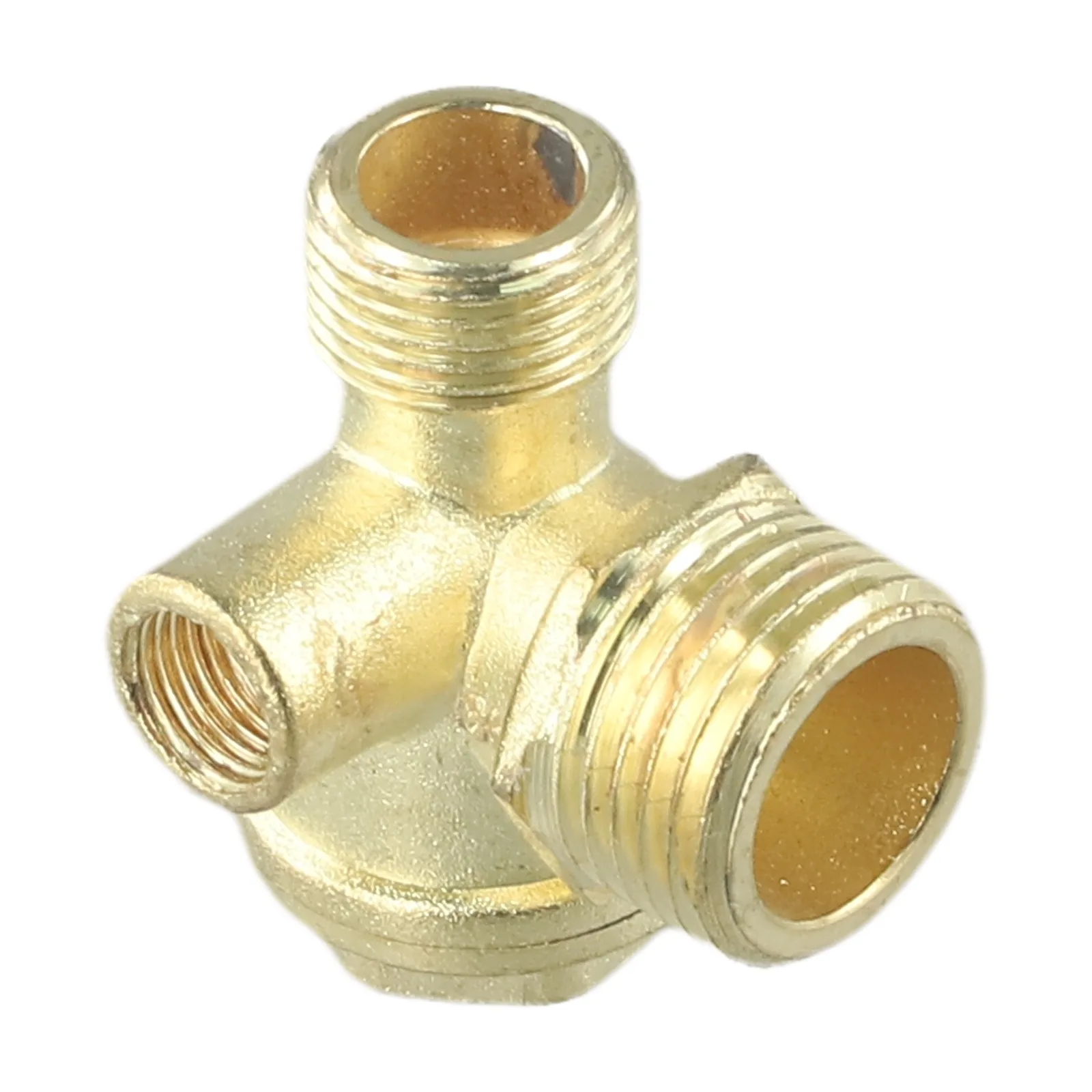 10mm 20mm 20mm/16mm/10mm Air Compressor Check Valve 3-Port Brass Central Pneumatic Connector Tool Male Threaded