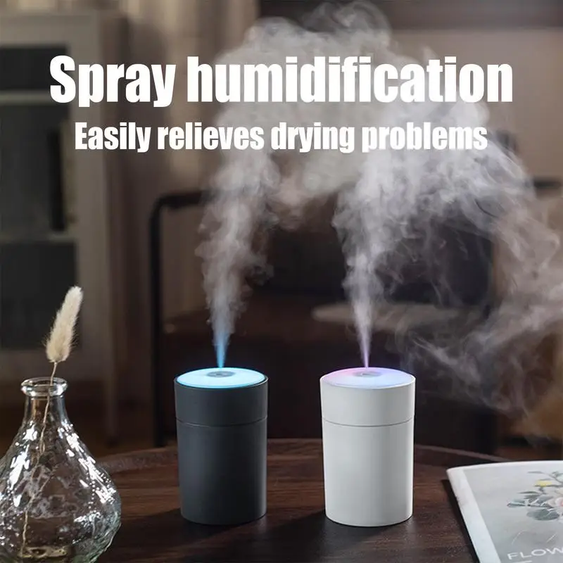 USB Humidifier For Desk 200ml Timer-Controlled Desktop USB Humidifier Even Spraying Household Humidifier With Changeable Light