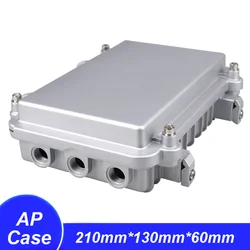 Outdoor Long Range Wireless AP Bridge Amplifier IP66 Waterproof Box Cast Aluminum Metal Housing for Communication Base Station