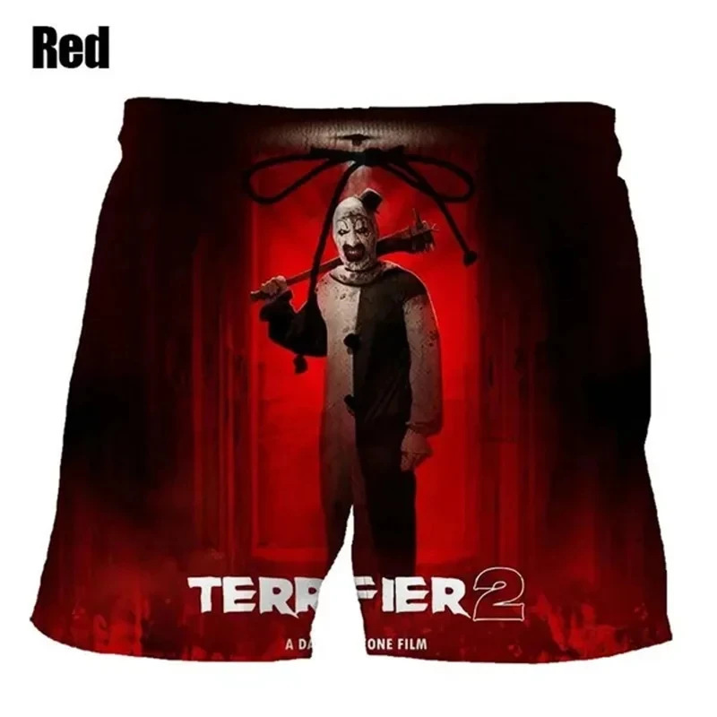 3D Printed Horror Movie Terrifier 2 Shorts Men Gothic Board Shorts Swimsuit Homme Bermudas Surf Swim Trunks Cool Kids Ice Shorts