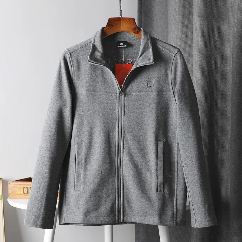 

Модная повседневная толстовка с длинным рукавом и капюшоном для мужчин, осенняя новинка, свитшот с воротником-стойкой, верхняя одежда, уличный стиль