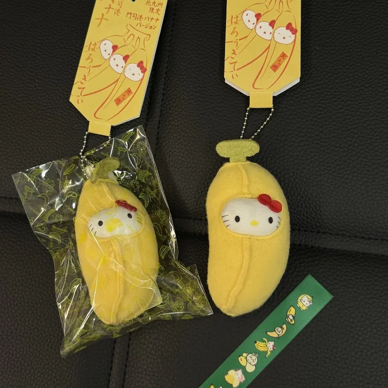 Porte-clés en peluche Sanrio Kawaii Hello Kitty, pendentif de sac à dos de dessin animé, poupée créative pour enfants, cadeau de Festival, nouvelle collection 2025