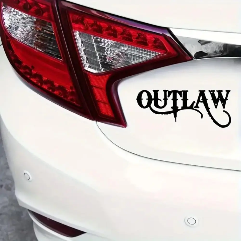 1 قطعة ملصقات السيارات الخارجة عن القانون ، ديكور تصفيف السيارة ، ملصق مضحك ملصق فينيل مقاوم للماء للدراجات النارية والشاحنات وإكسسوارات السيارات #4