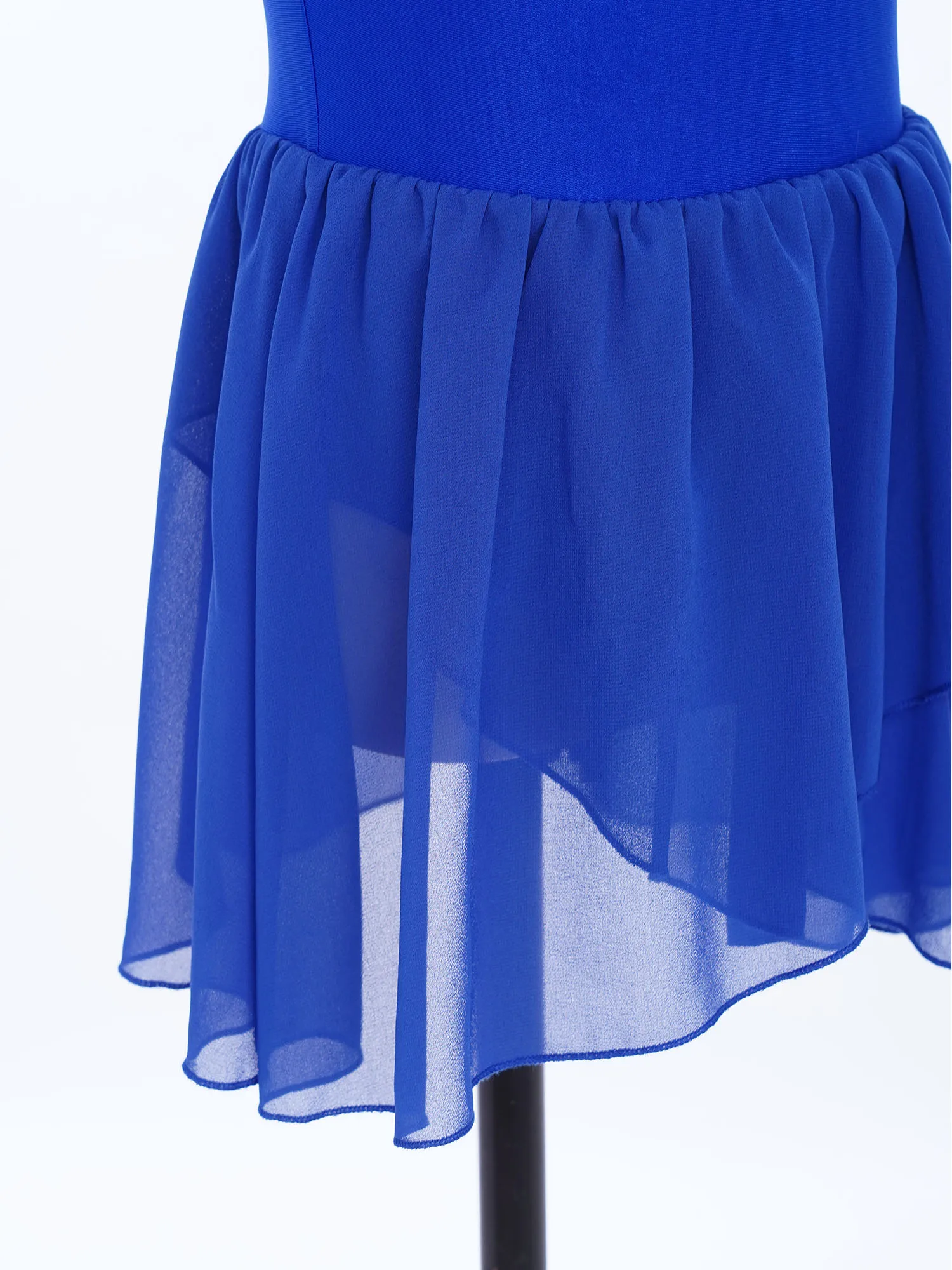 أطفال بنات الشكل التزلج على الجليد أداء زي بلا أكمام لامعة الراين الجمباز الباليه الرقص البهلوانية يوتار فستان