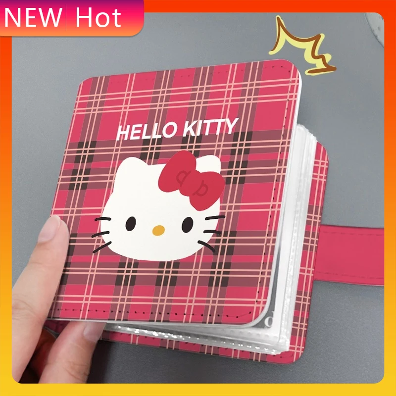 

Cute And High Beauty Hello Kitty Loose Leaf Storage Album 3-Inch One Palace Grid Pu Leather Star Card Storage Waterproof Gift