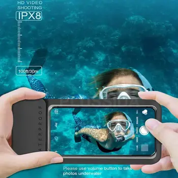 Voděodolné pouzdro na telefon s motivem plavání pro iPhone 11 12 13 14 15 Pro Max pro Infinix Note 40 Pro vodotěsný kryt na smartphone 10 nejlepší prodej Příslušenství k telefonům Infinix - №5