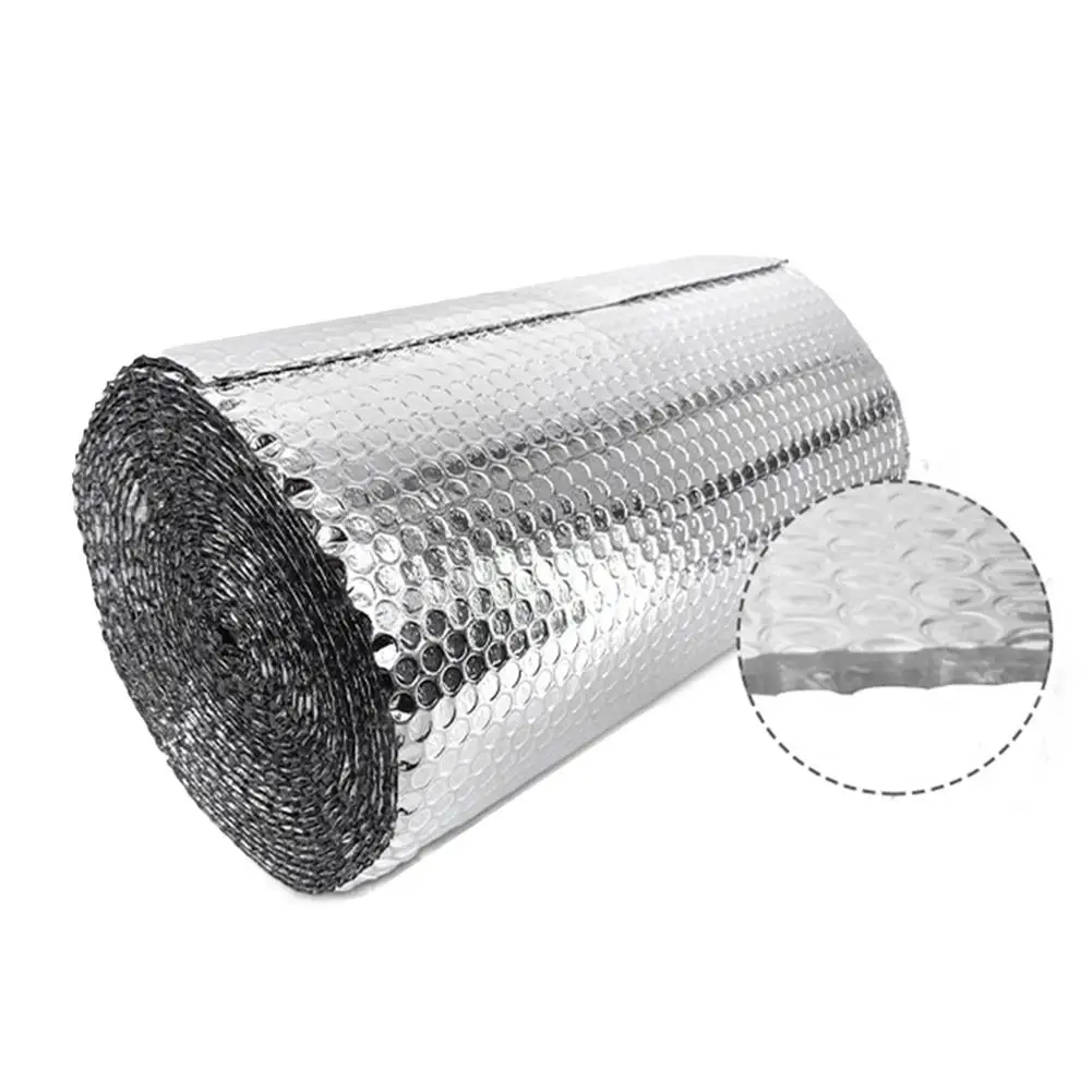 For Car For Garage Aluminum Bubble Heat Film Easy Installation Lightweight Non-conductive Temperature Fluctuation Protection