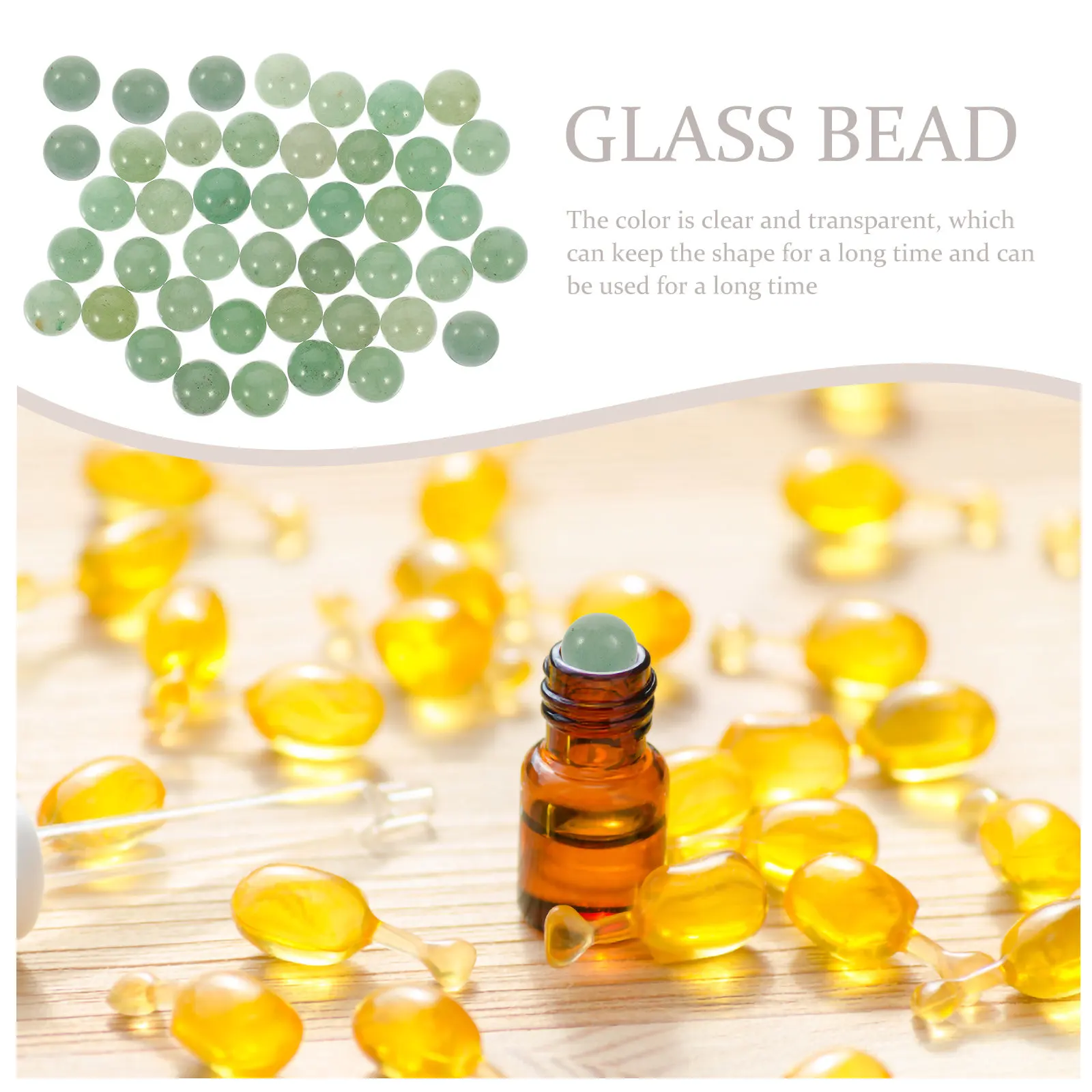 

50 шт. роликовых шариков для флаконов с эфирными маслами, натуральные хрустальные бусины без отверстий для самостоятельного изготовления парфюмерии и ароматерапии, для наполнения флаконов