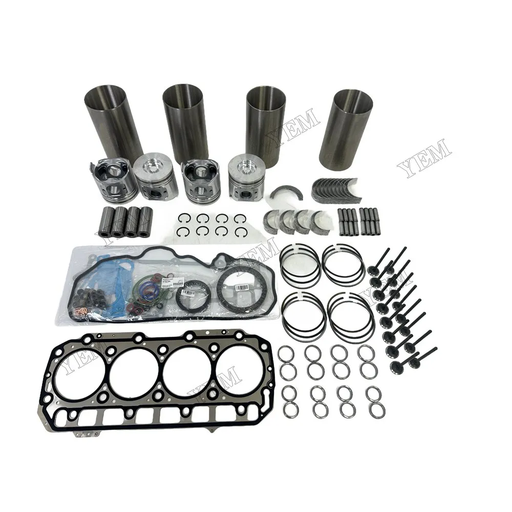 For Yanmar Machine Engine 4TNV98 Overhaul Rebuild Kit With Gasket Set Bearing&Valve Train