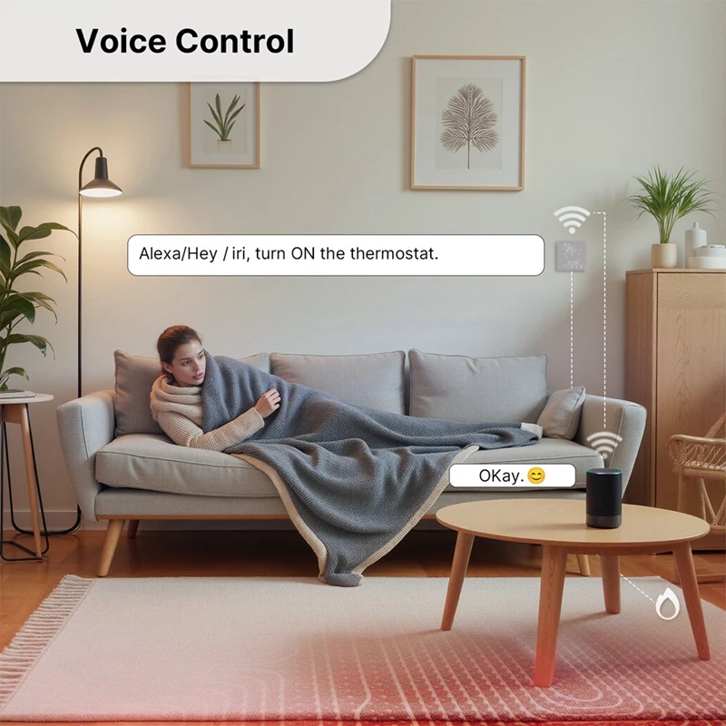 Tuya Wifi Matter Thermostat Water Floor Heating Temperature Controller Switch Support APP Remote Control Voice Control B