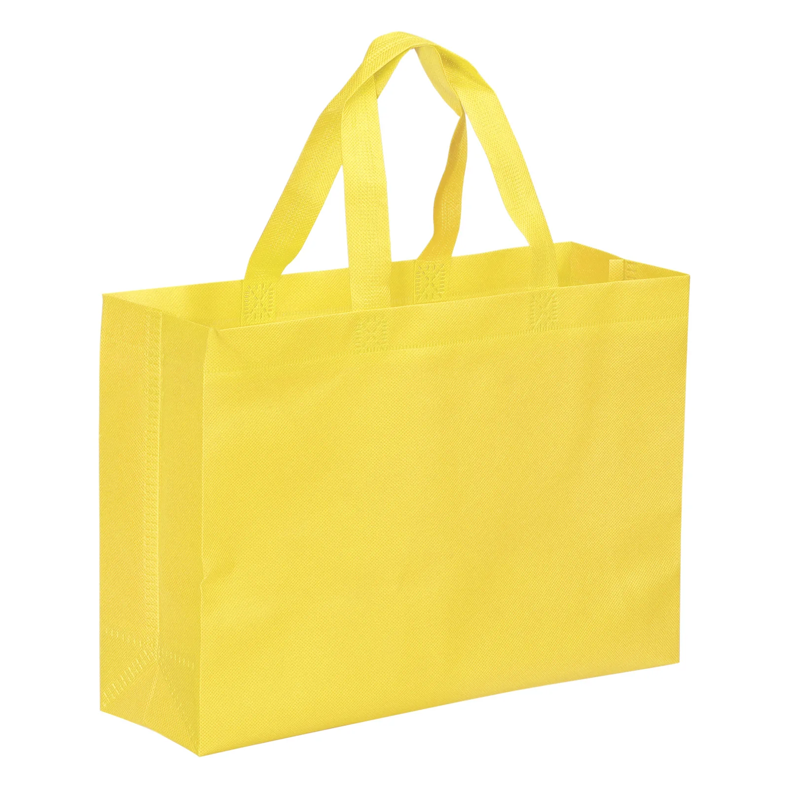 

25x35cm Reusable Gift Bags, 10 Pack Horizontal Style Non-Woven Grocery Tote Bag for Travel Storage