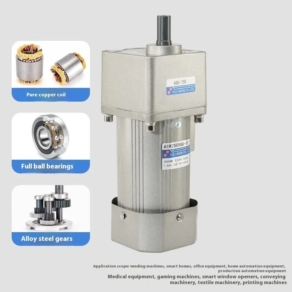 250W Micro AC Motor Kit 110V 220V Reductiemotor Snelheid Vooruit en Achteruit Controller + Eenfase asynchrone Motor 50/60hz ForCNC