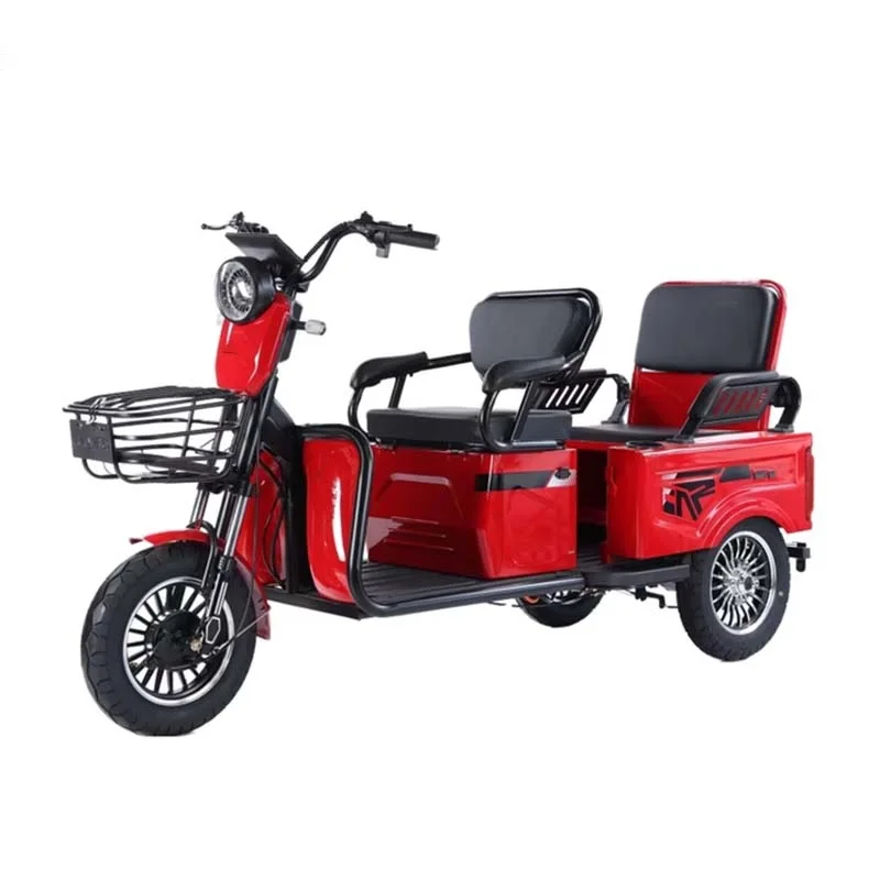 Tc Three-wheeled electric vehicle factory pulling goods, electric bicycle pulling customers, three-wheeled electric motorcycle
