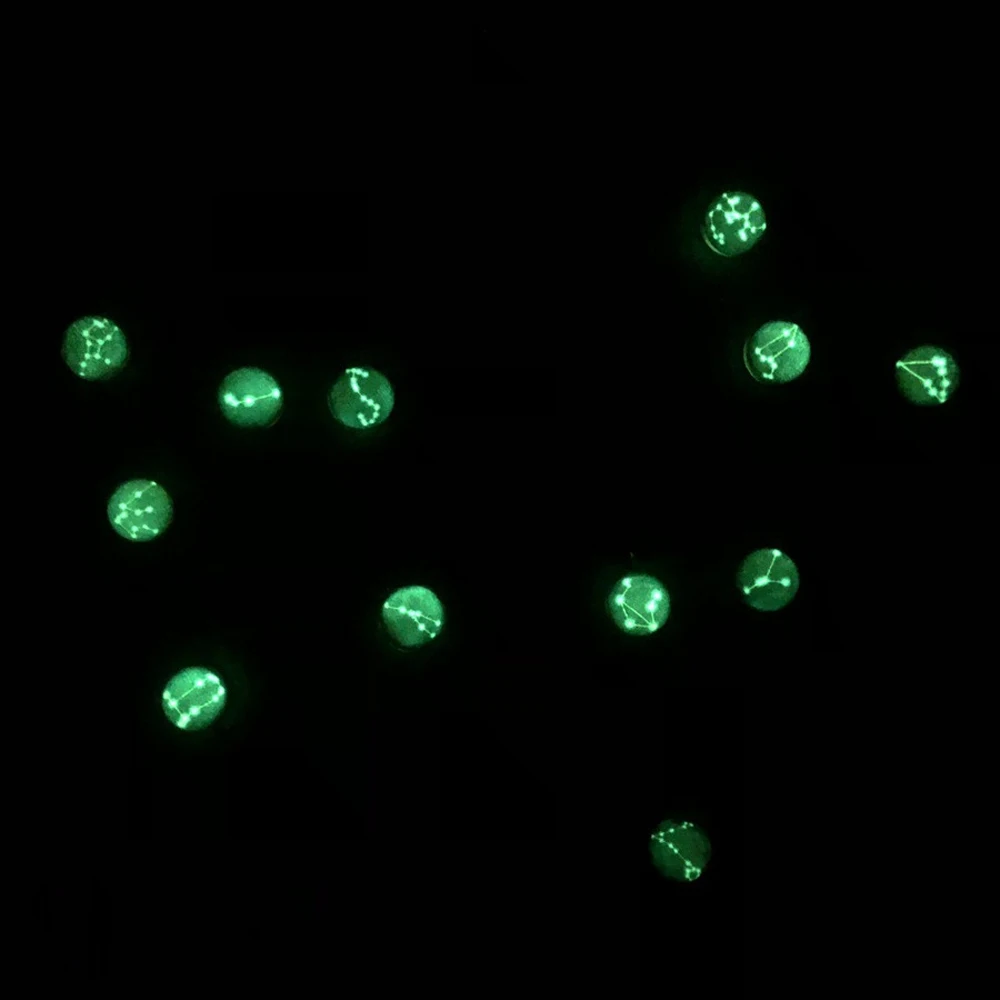 Supply Creative Metal Book mark Luminous Feather Bookmark Bookmark Bookmark Pendant 12 Constellation Noctilucent Bookmark