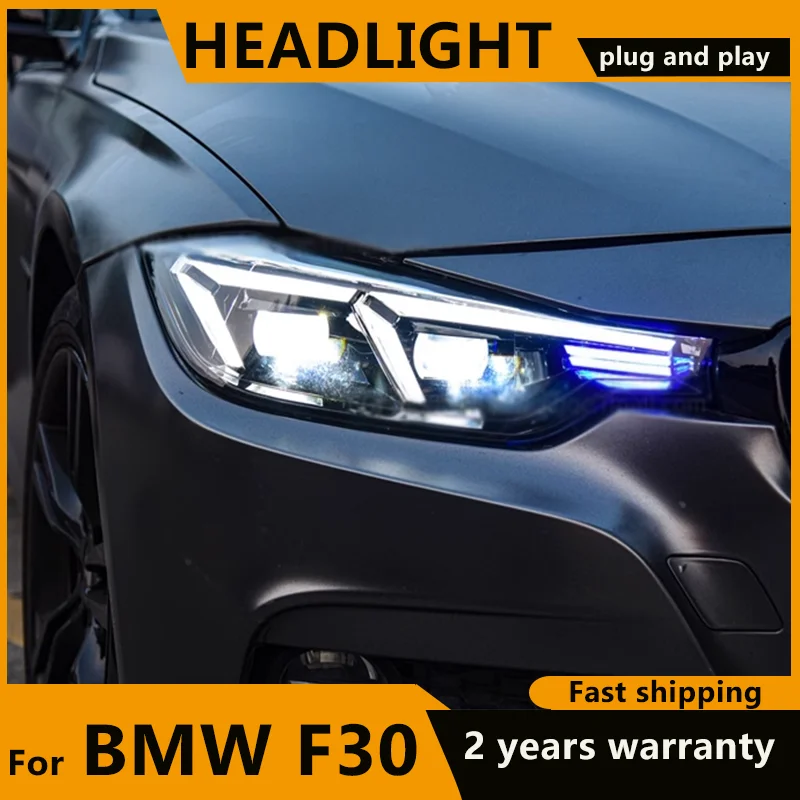 

Для BMW F30 светодиодная фара 2013-2018 F35 FULL светодиодная фара 316i 318i 320i 325i 328i 330i 335i DRL динамический указатель поворота передняя лампа