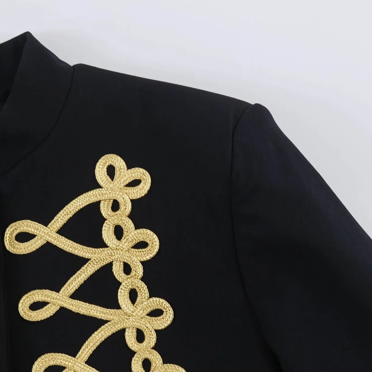 KONDALA Damen Schicker Vintage-Blazer, Eleganter Kurzblazer mit Knotendetail, Trendiger Blazer für Dating und Dinner, Frühherbst 2026 – Detail 6