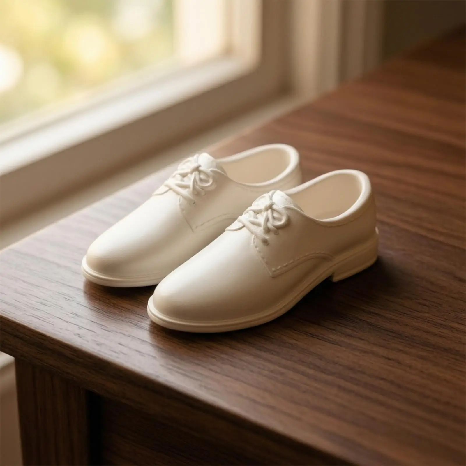Plastic Men Formal Footwear Mini Oxford Shoes Realistic Lace Up 1 6 Scale for BJD Dolls and Action Figures