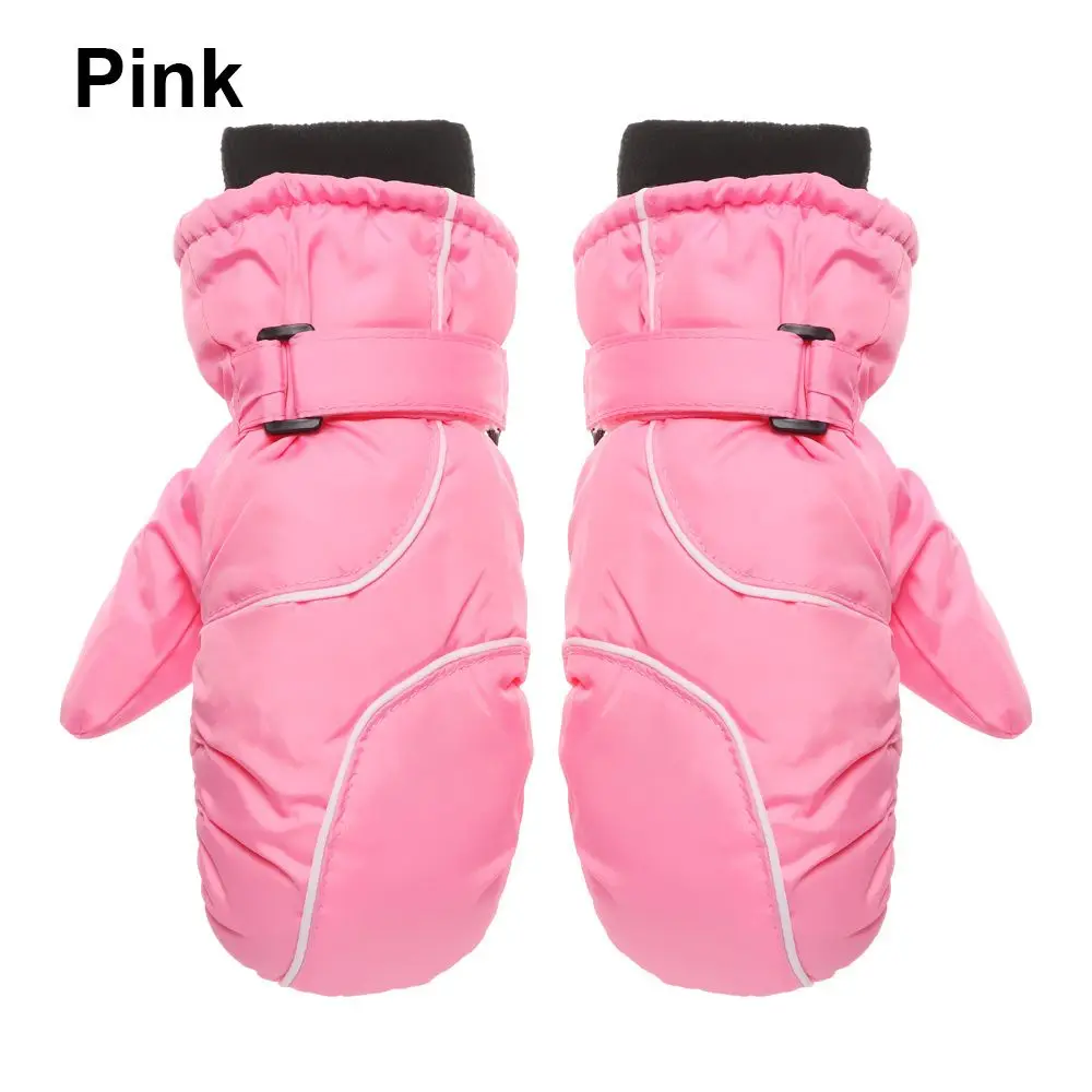 ถุงมือสกีแบบยาวกันลมกันน้ำสำหรับเล่นสโนว์บอร์ดในฤดูหนาวแบบหนาและกันลื่น