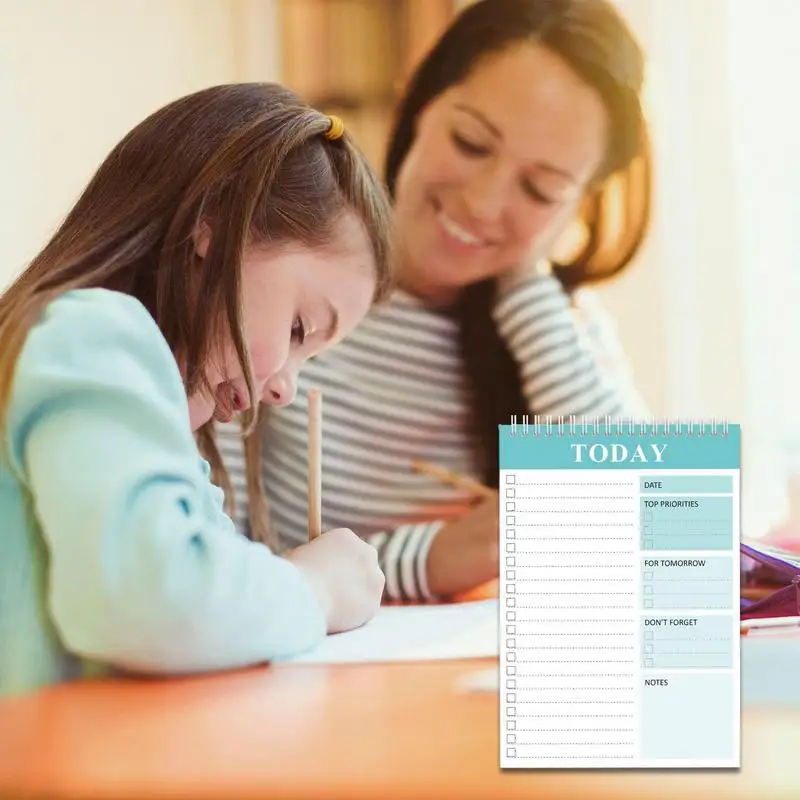 Untuk melakukan daftar Notebook perencana harian untuk melakukan perencana Agenda berulir ganda perencana Agenda Agenda Agenda mingguan Notepad untuk rumah sekolah untuk wanita
